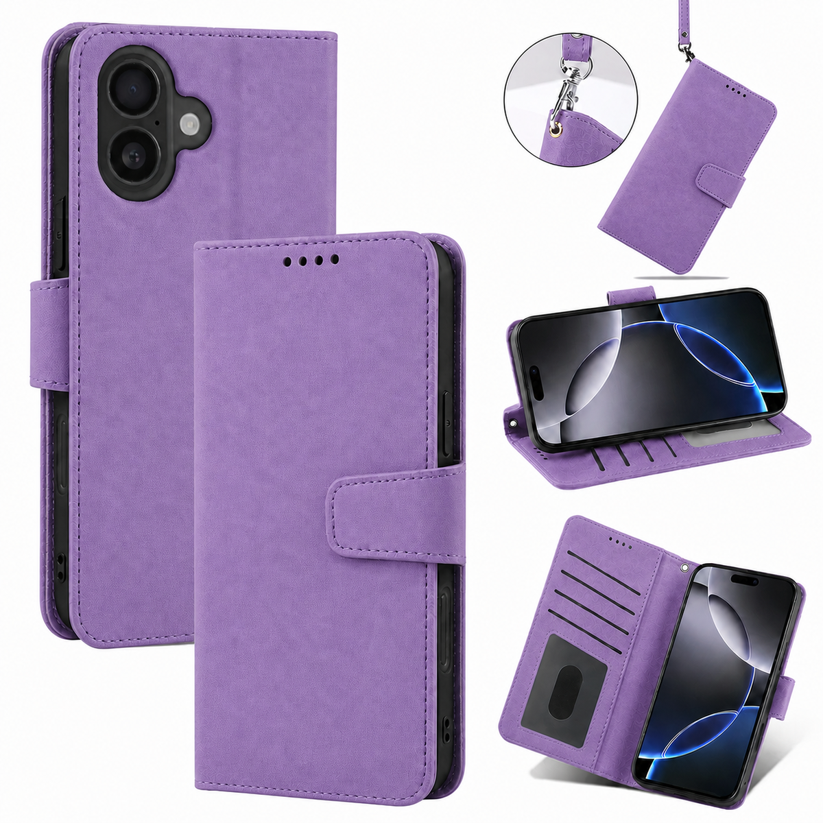 iPhone 5/5s/se 1st GE Wallet Case suede finish 4 card slots (w-016)