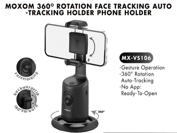 Moxom MX-VS106 360° Rotation Auto Face Tracking Phone Holder product image