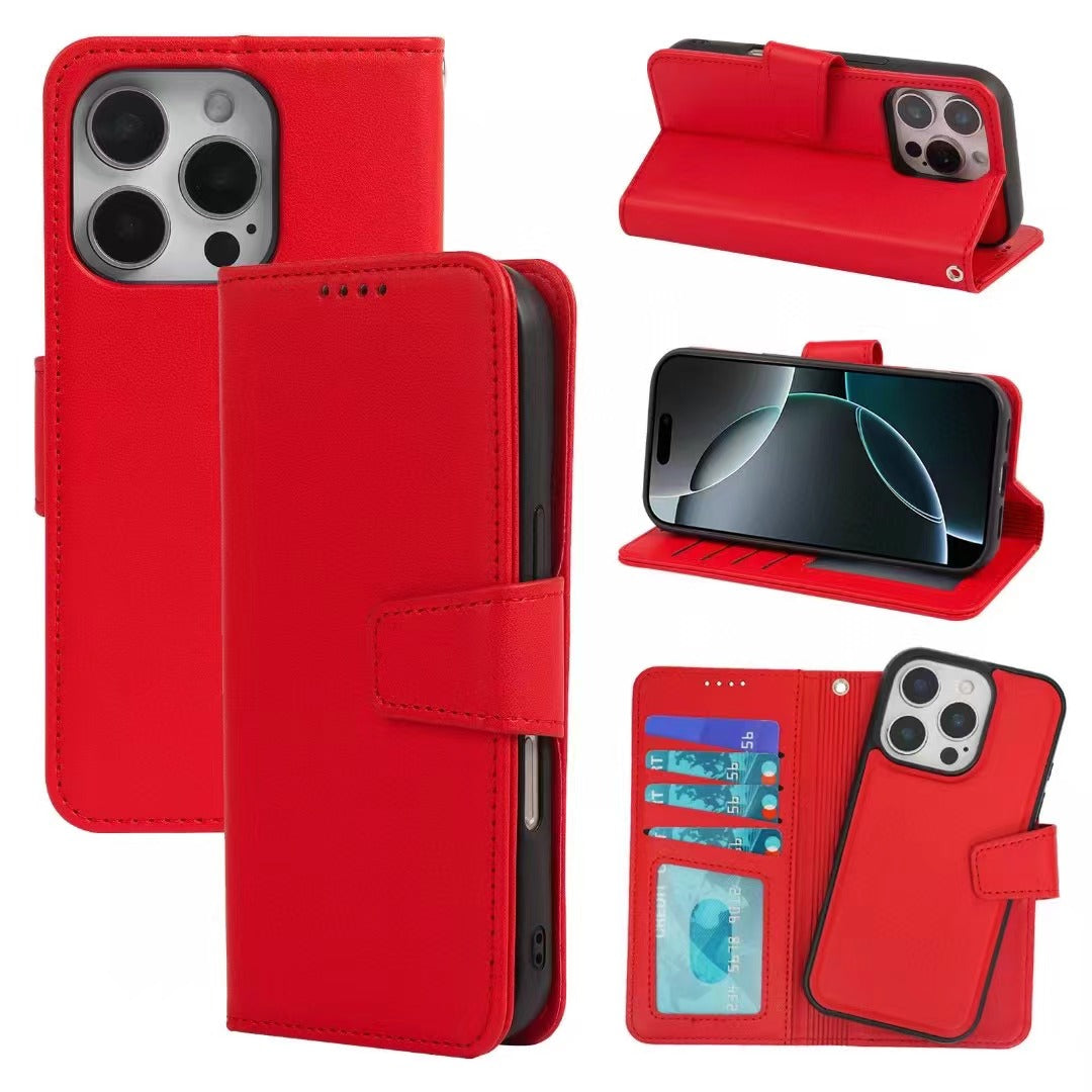 iphone 16e magsafe compatible 2 in 1 magnetic detachable wallet case