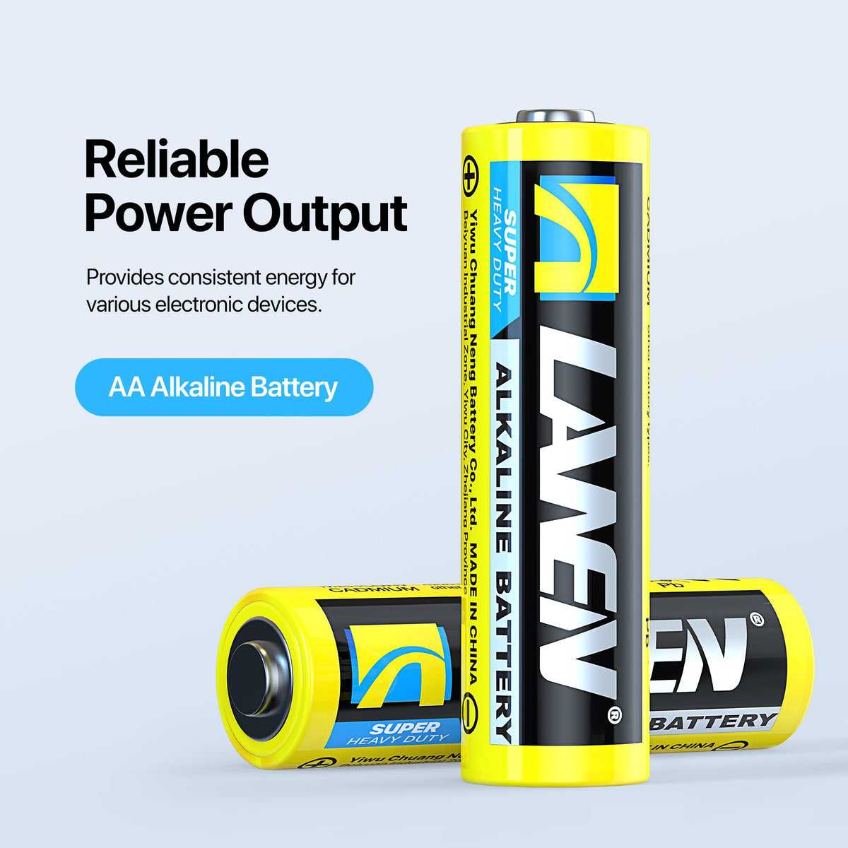 AAA/AA Alkaline Batteries – High Energy, Leak-Proof Design, 1.5V