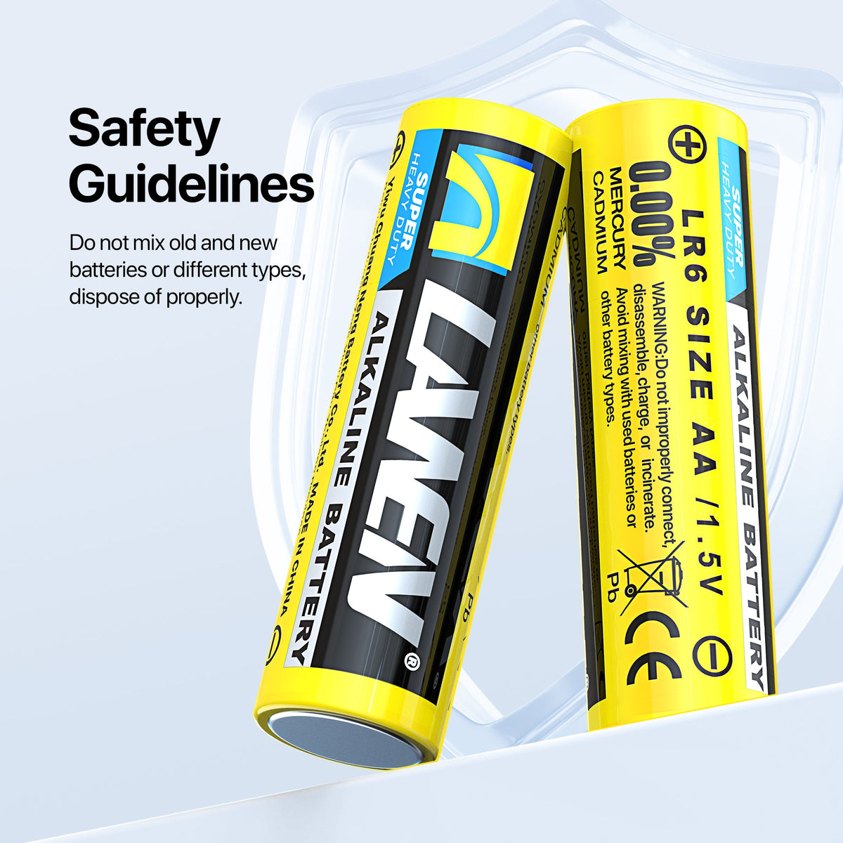 AAA/AA Alkaline Batteries – High Energy, Leak-Proof Design, 1.5V