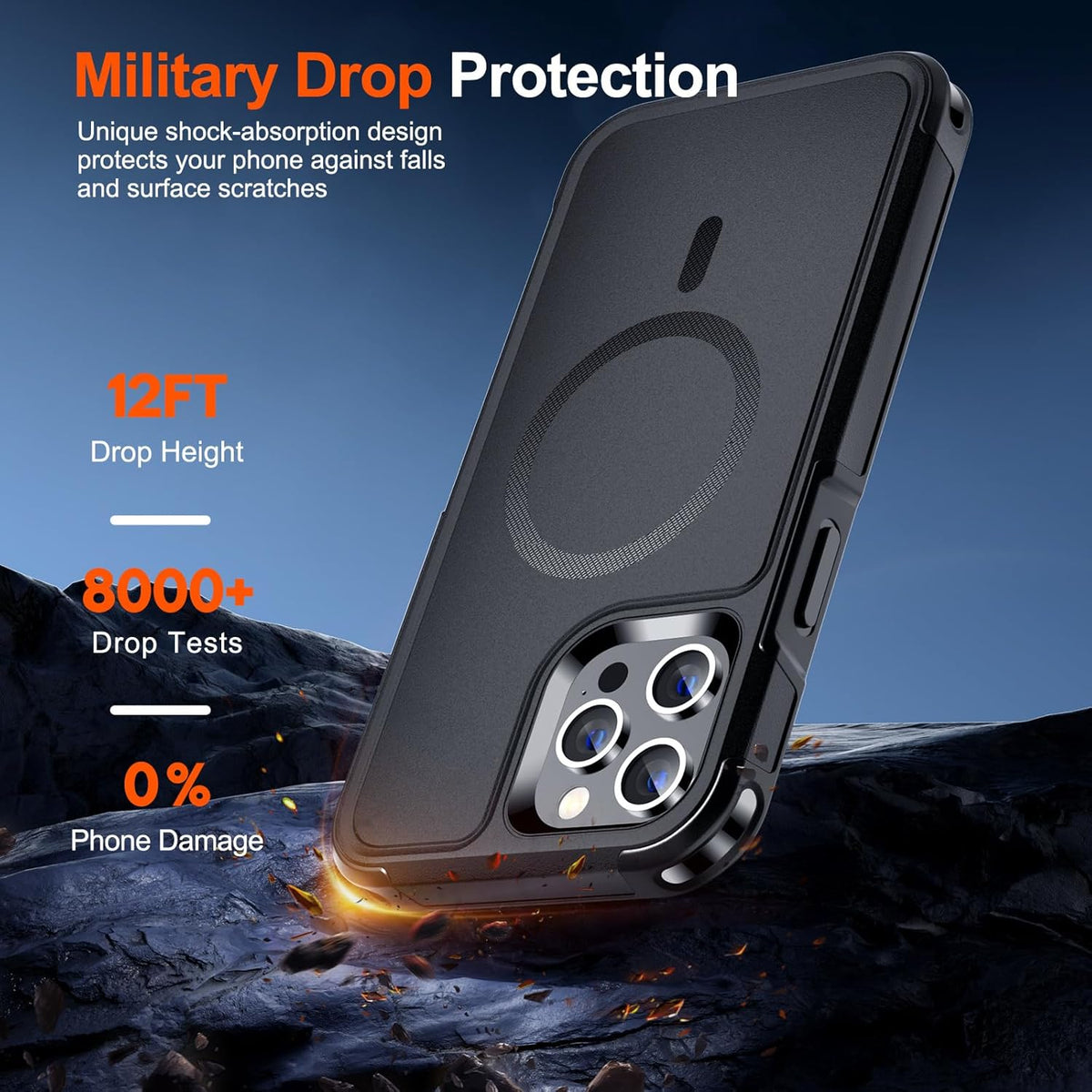 Iphone Iphone 13 pro case magsafe heavy duty dual layer drop protection