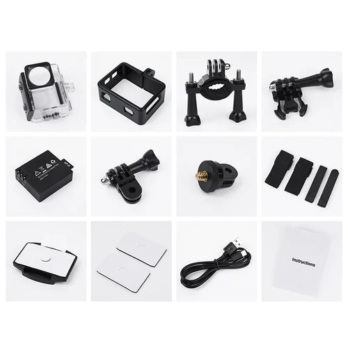 HD 1080P/30FPS Sports Camera with 30M Waterproof, Front & Back Dual Screen (DV103) product image