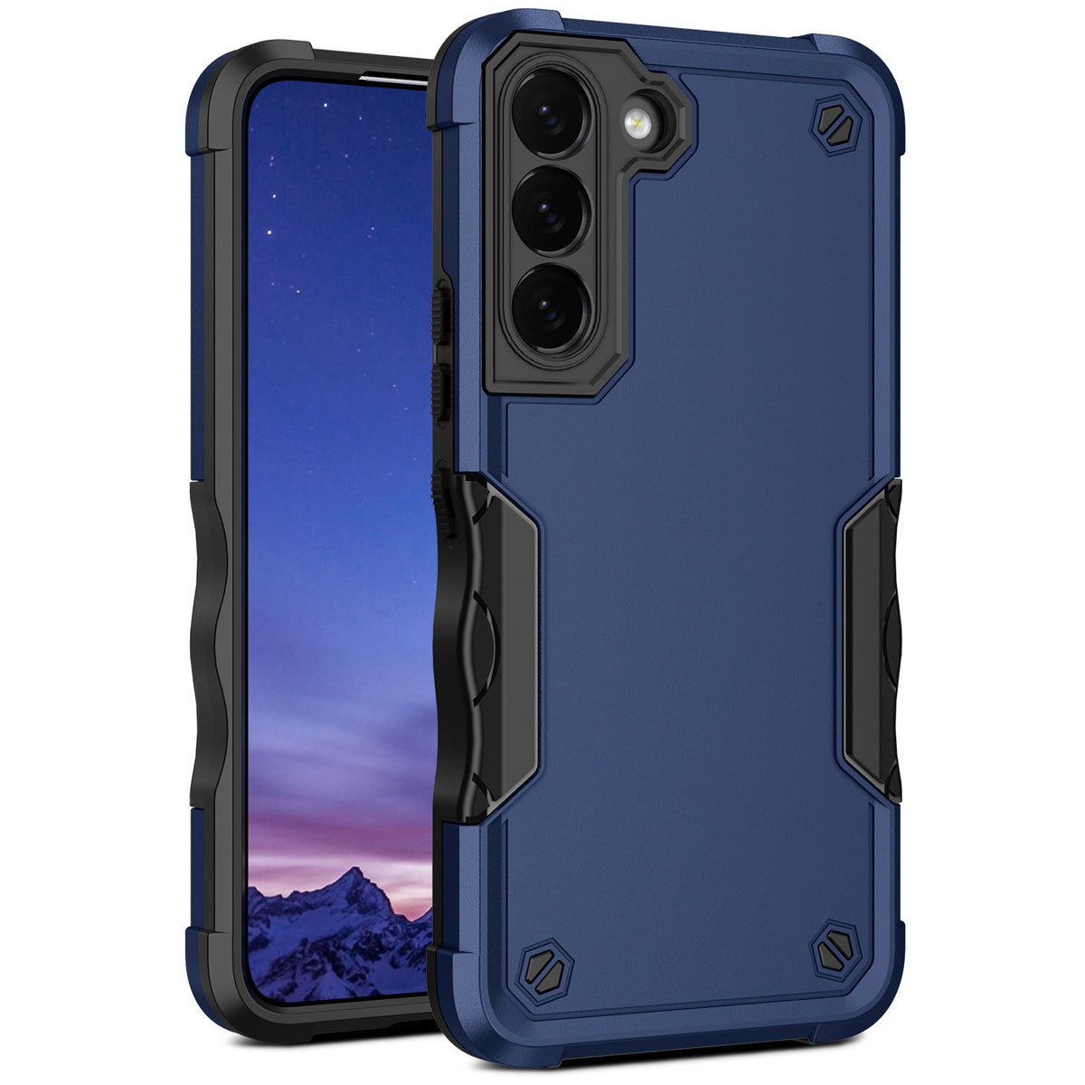 Iphone 16e slim armor dual layer shockproof case grip (b002)