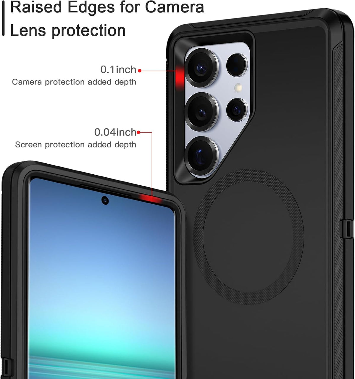 Iphone Iphoen 13 pro Magnetic Rugged Case - Triple Layer Protection, MagSafe Compatible