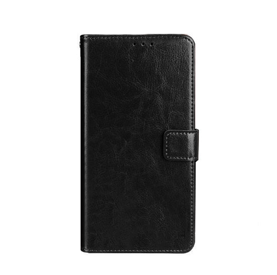 iphone 16e flip wallet case cow hide glossy finish with 3 card slots (w-003)