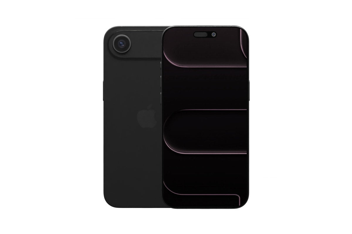 Apple iPhone Air — Space Black front and back