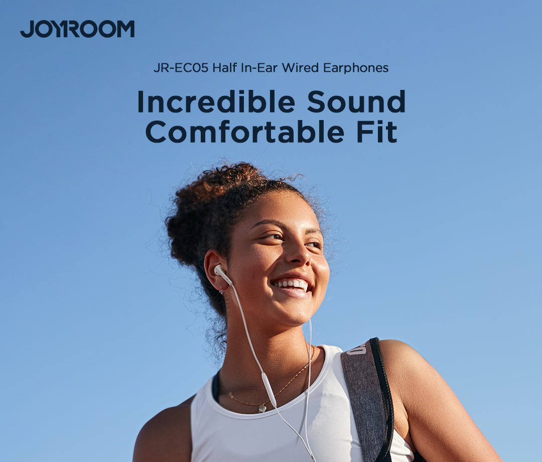 JOYROOM Type-C Half In-Ear Wired Earphones - JR-EC05
