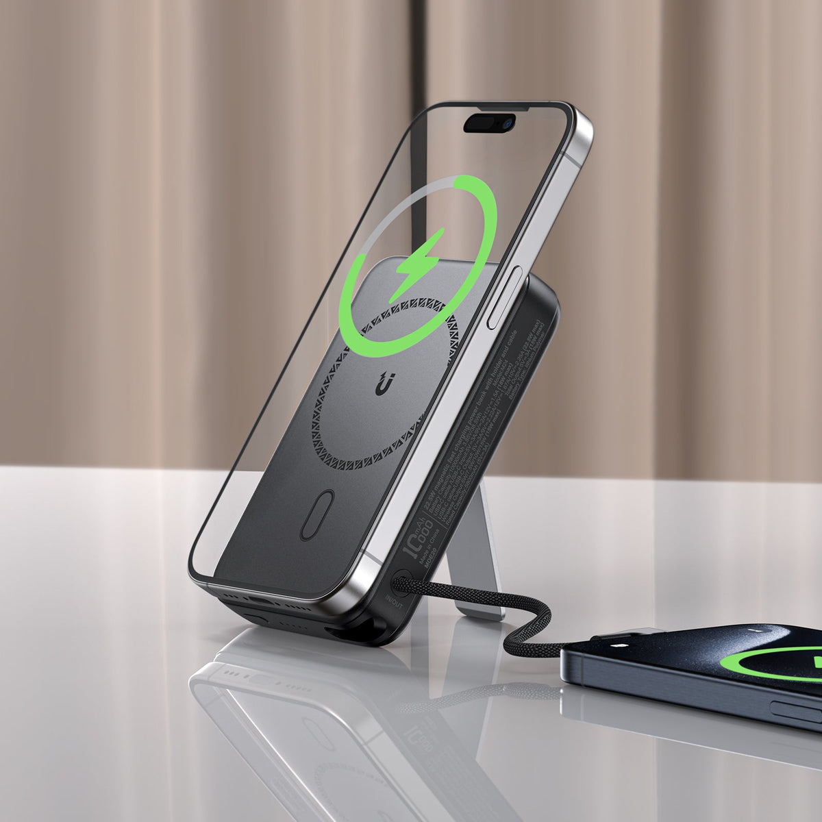 ACEFAST 22.5W Magnetic Power Bank with Holder and Type-C Cable - M24