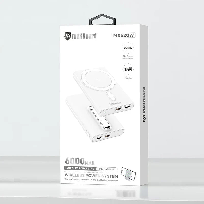 Maxguard 6000 mah PD MagFit power bank MX620W product photo