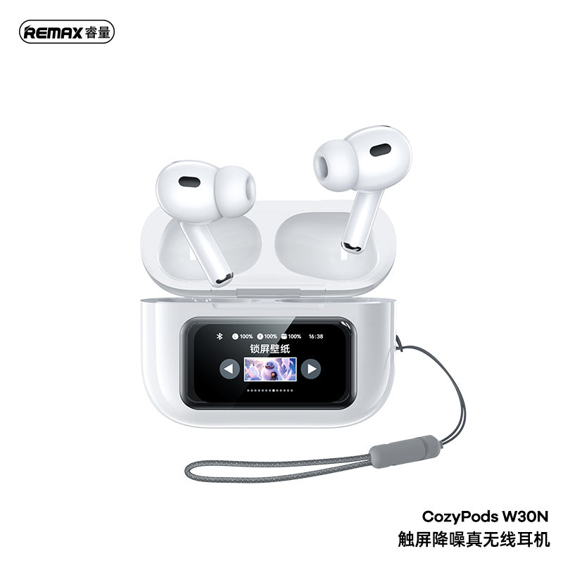 REMAX Noise-Cancelling True Wireless Earbuds with Touchscreen - W30N