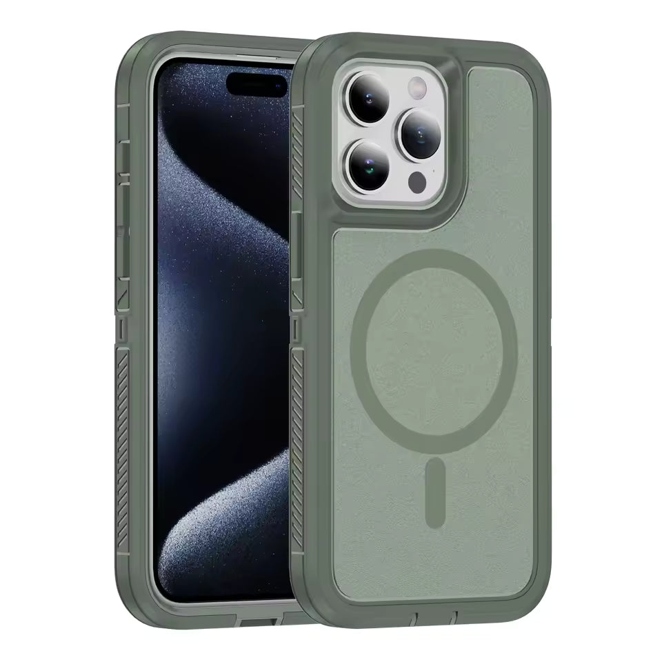 iPhone 17 Pro / 18 Pro magsafe case light weight 3-in-1 triple layer case otterbox defender series xt style (no logo)