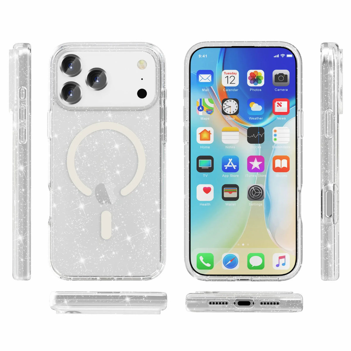 Iphone air ultimate hard glitter case magsafe tough armor otterbox