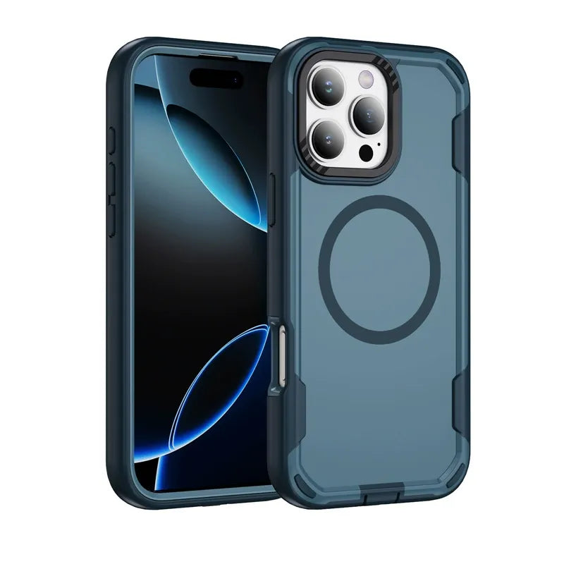 iPhone 17 Pro Max / 18 Pro Max Matte Finish Front + Back Slim Full Protection Case (Lightweight Design) with Dustproof Plug