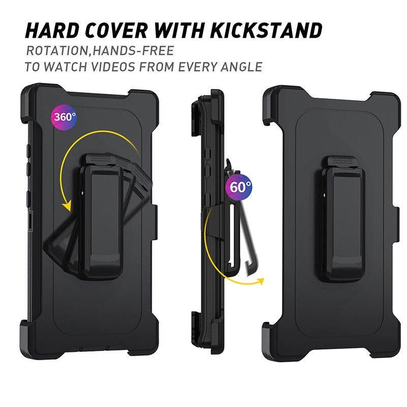 Iphone 16e triple layer otterbox defender style case with 360? Rotating Belt Clip & Kickstand
