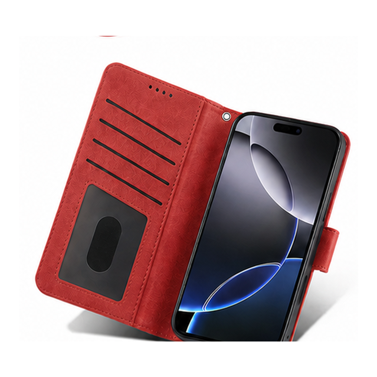 iPhone 7 Plus Wallet Case suede finish 4 card slots (w-016)
