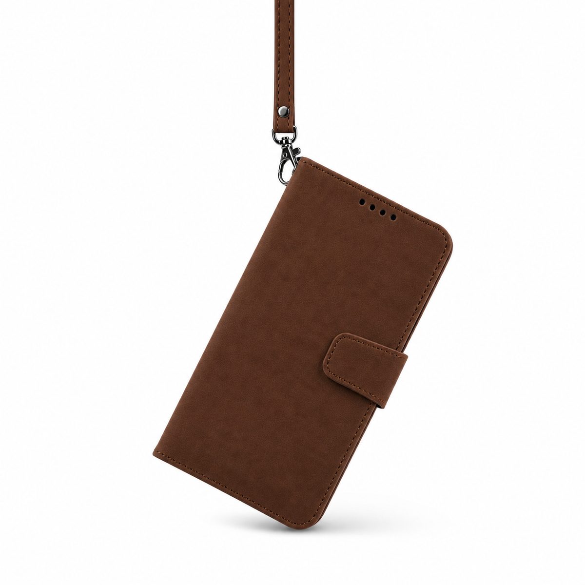 iPhone 17 Pro / 18 Pro Wallet Case suede finish 4 card slots (w-016)