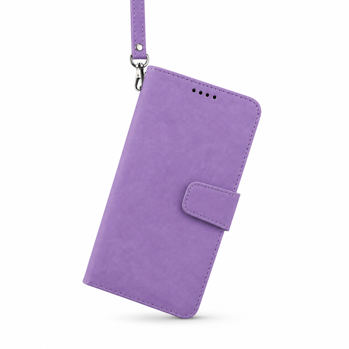 iPhone 15 Pro Wallet Case suede finish 4 card slots (w-016)