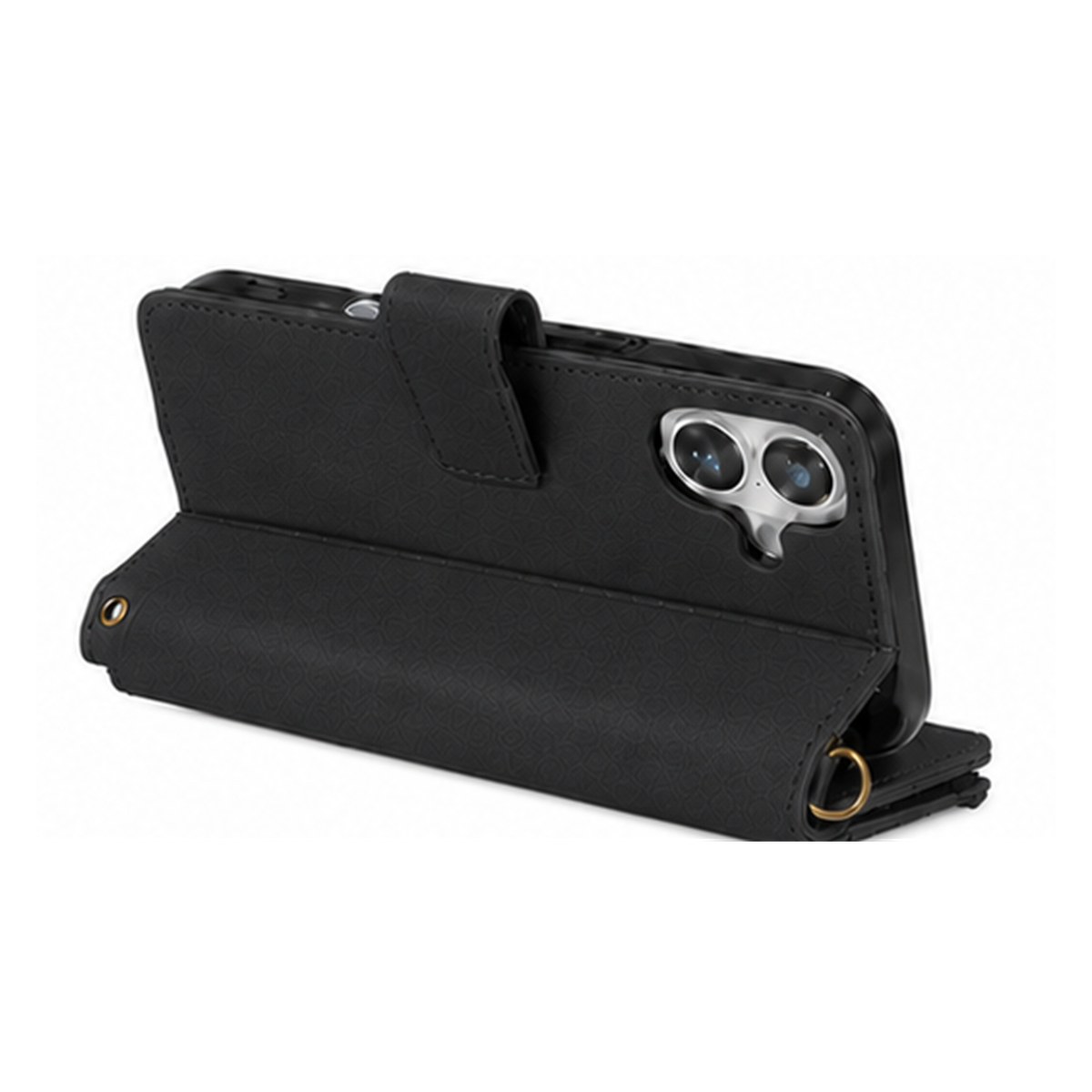 iPhone 13 Pro suede multifunction wallet case 15 cards & zipper pocket (w-017)