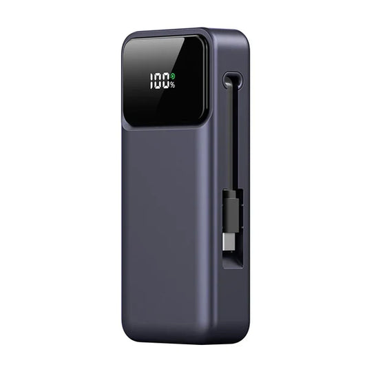 DUZZONA 10,000 mAh Power Bank with Retractable Type-C Cable - P1 product photo