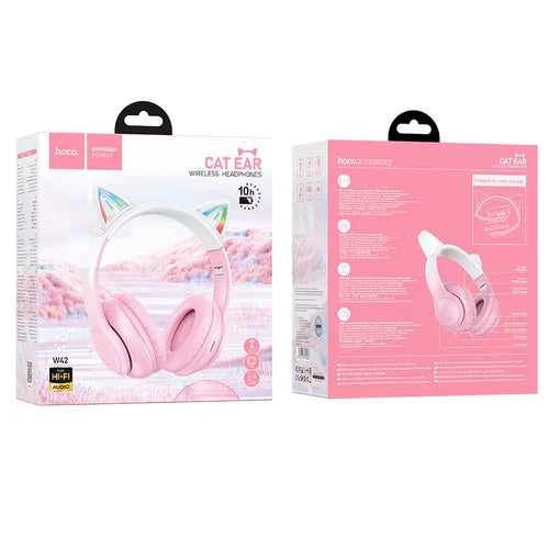 Bluetooth Cat Ear Headset with LED Light (W42) product image