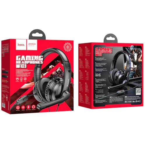 Gaming Headset with Mic (W103) - Black product image