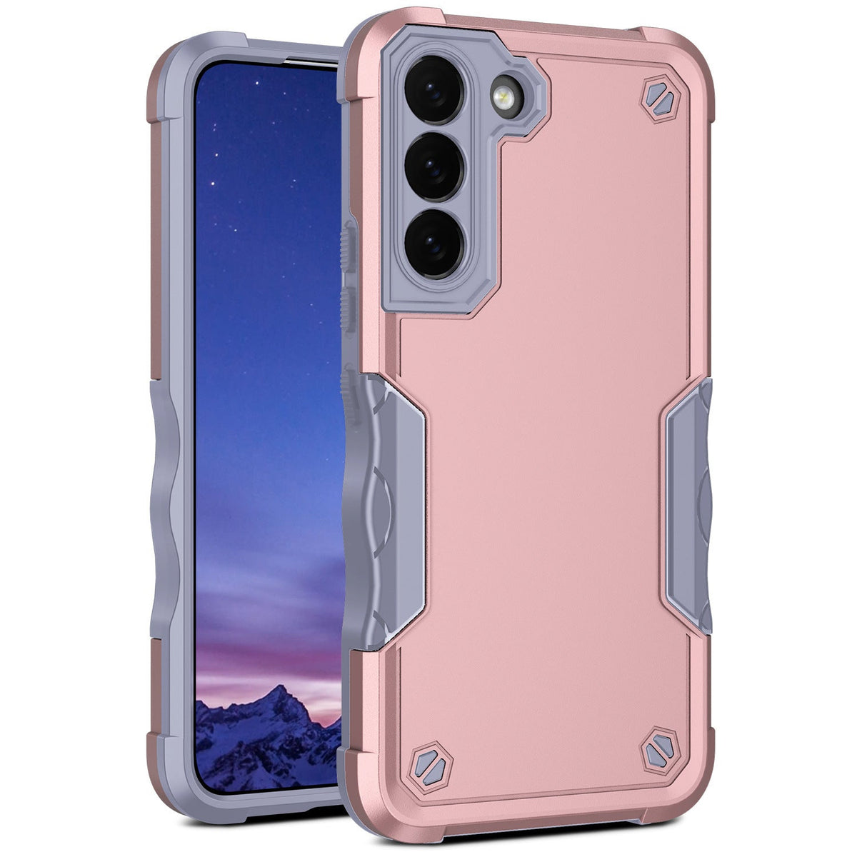 Iphone 14 slim armor dual layer shockproof case grip (b002)
