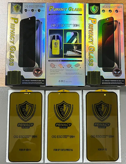 Iphone 17 pro max privacy tempered glass screen protector anti-static OG brand