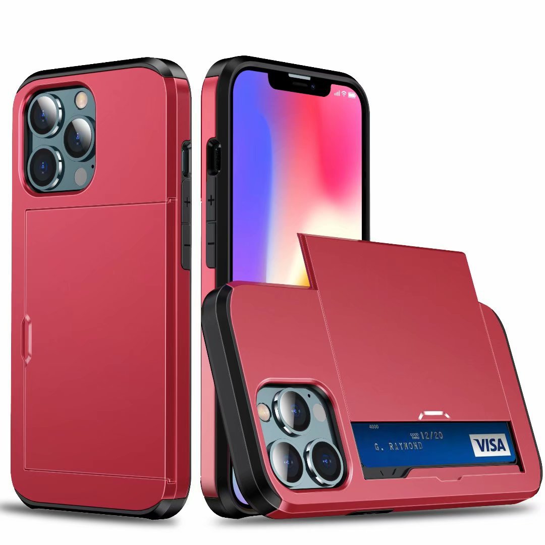 Iphone xr 2 card slide back case sgp style