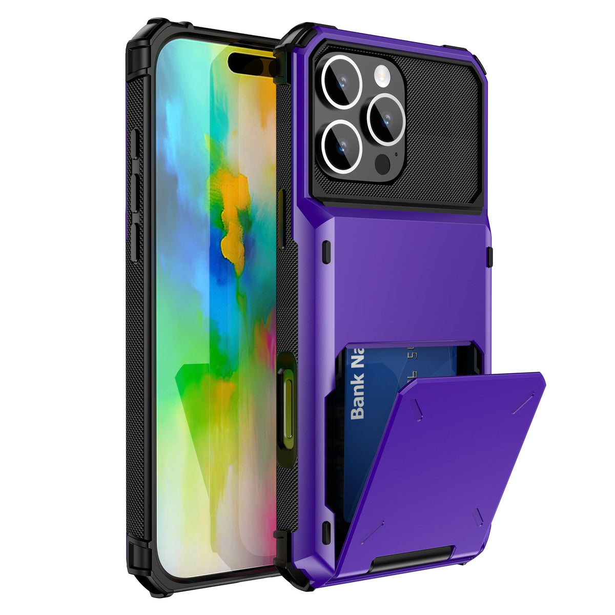 Apple iPhone 16 Plus dual layer back case 5-card pocket SGP style image 2