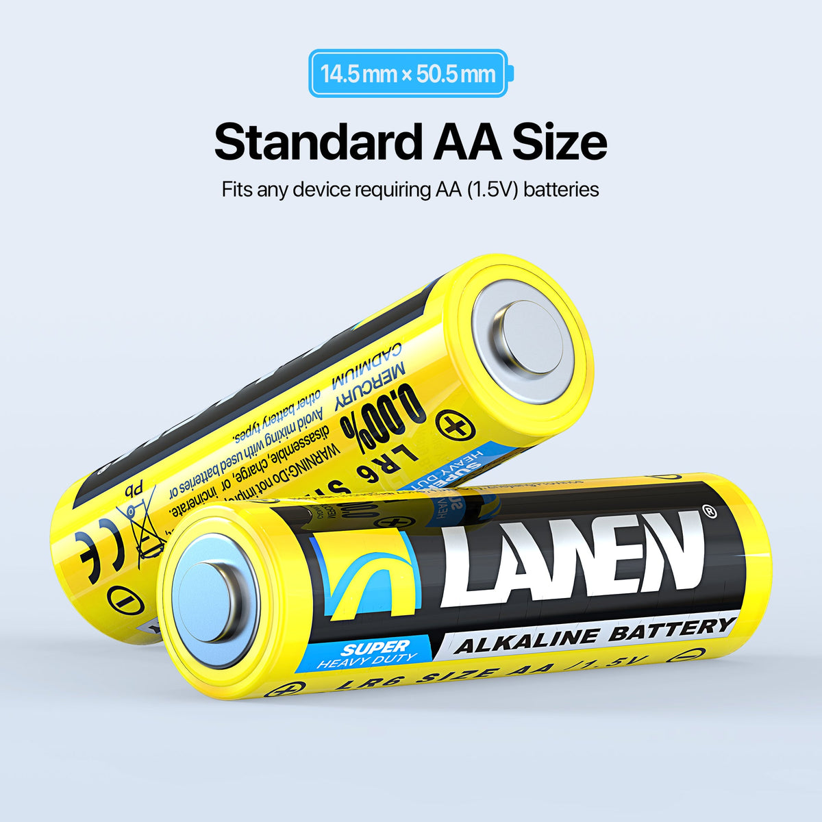 AAA/AA Alkaline Batteries – High Energy, Leak-Proof Design, 1.5V