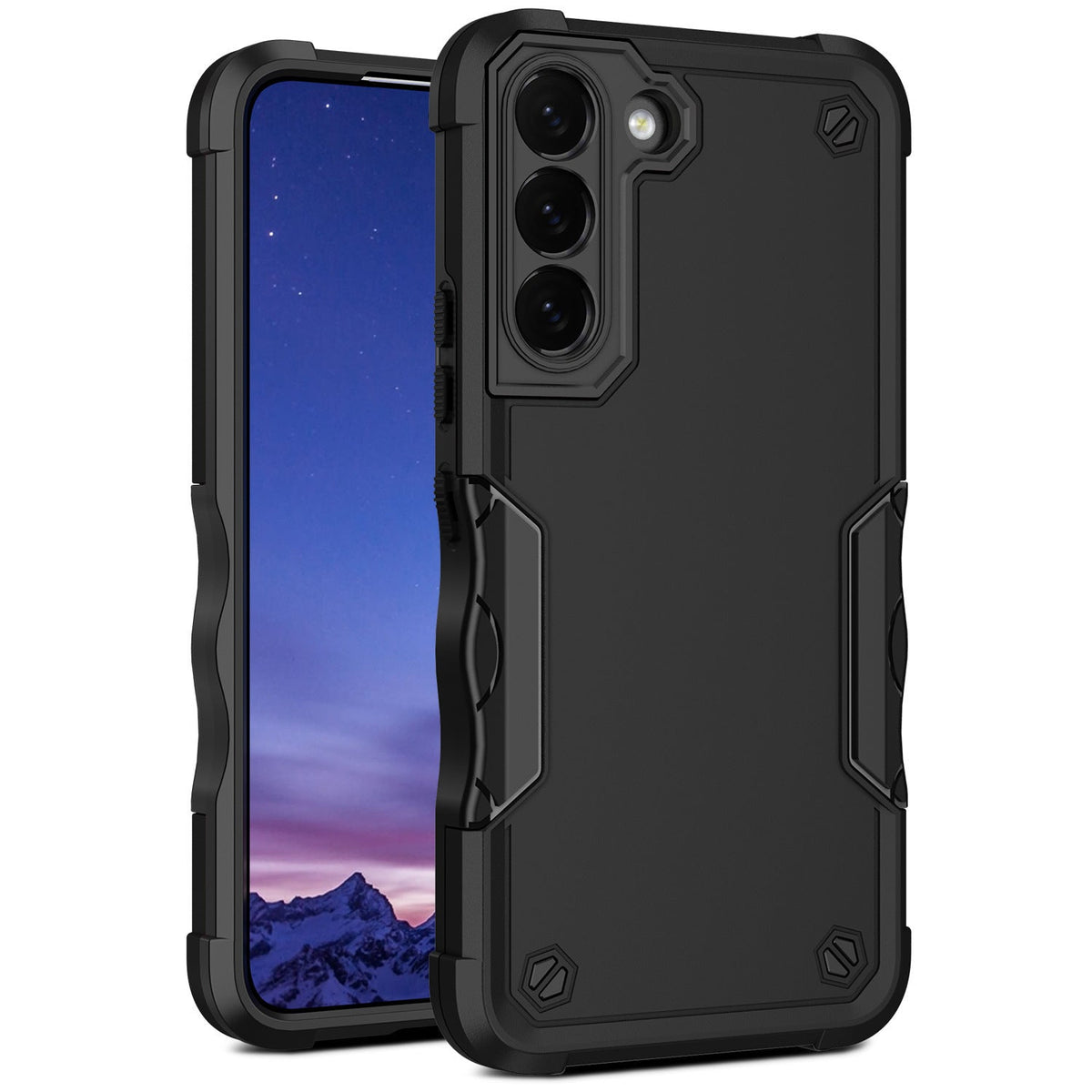 Iphone 17 slim armor dual layer shockproof case grip (b002)