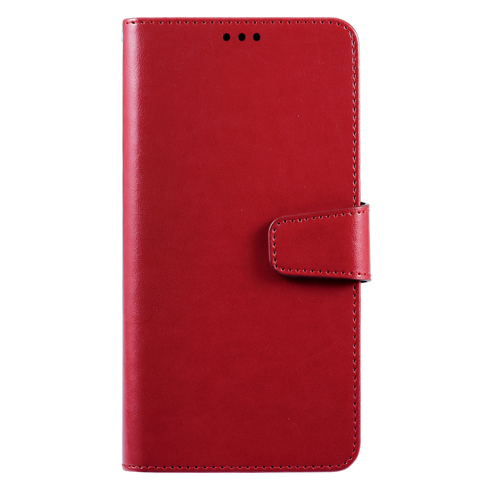 iphone 17 flip wallet case top grain finish with 4 card slots (w-002)