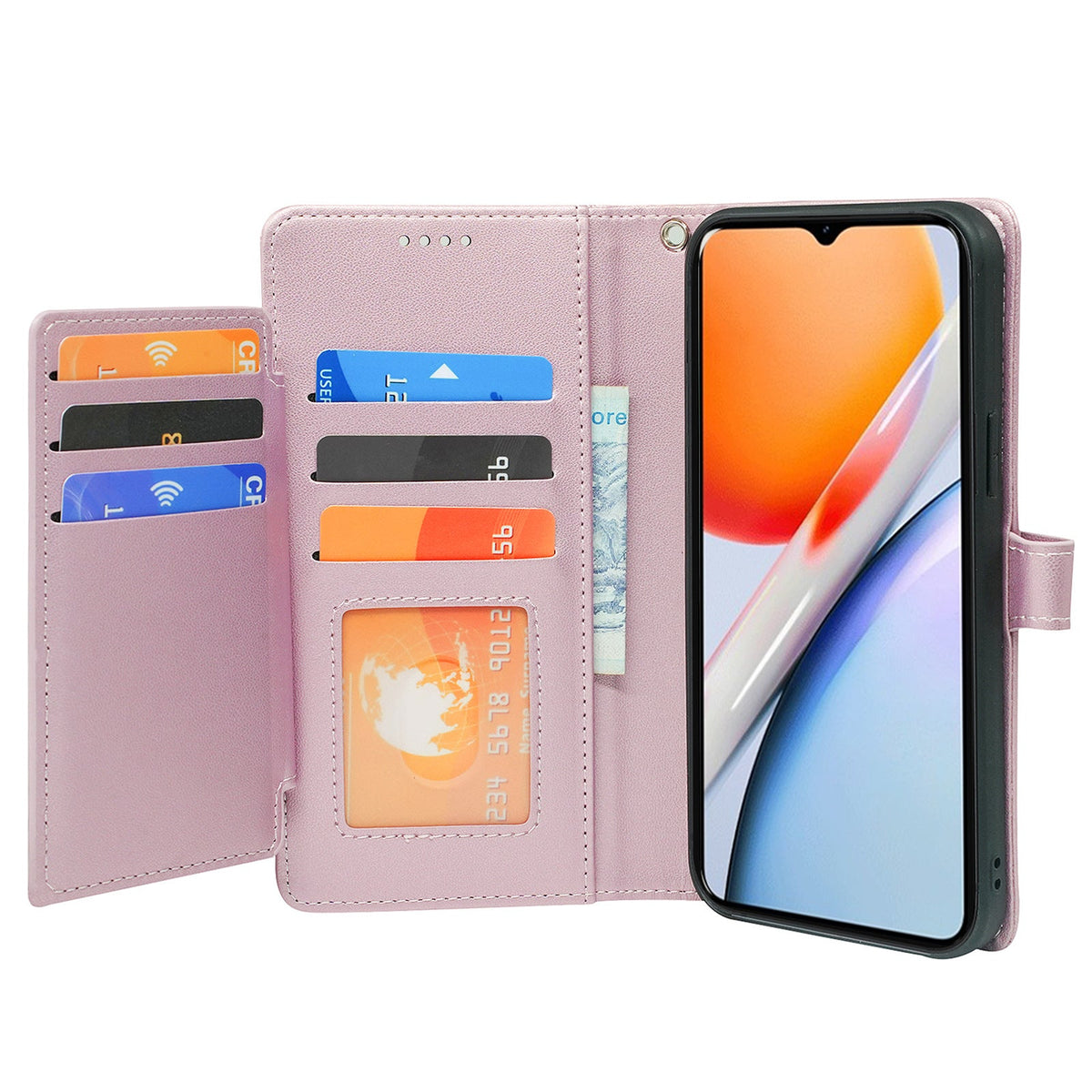 iphone xr 9 card wallet rich dairy style smooth cowhide finish (w-012)