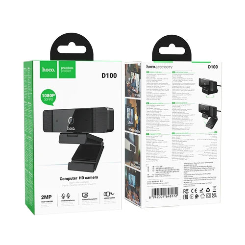 HD Computer Camera with 1080p 30FPS (D100) product image