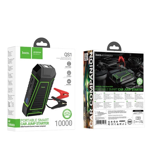 Portable Smart Car Jump Starter Power Bank with LED Light (10000mAh) (QS1) product image