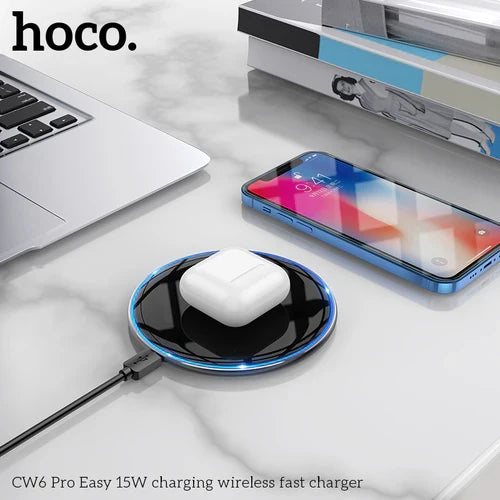 15W Wireless Charger with LED Light (CW6) product photo