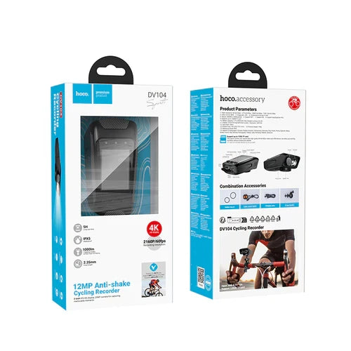 Dash Cam for Bike & Motorbike with 4K 2160P/60FPS, 12MP Anti Shake Camera, IPX5 Waterproof, LED Torch (DV104) product image