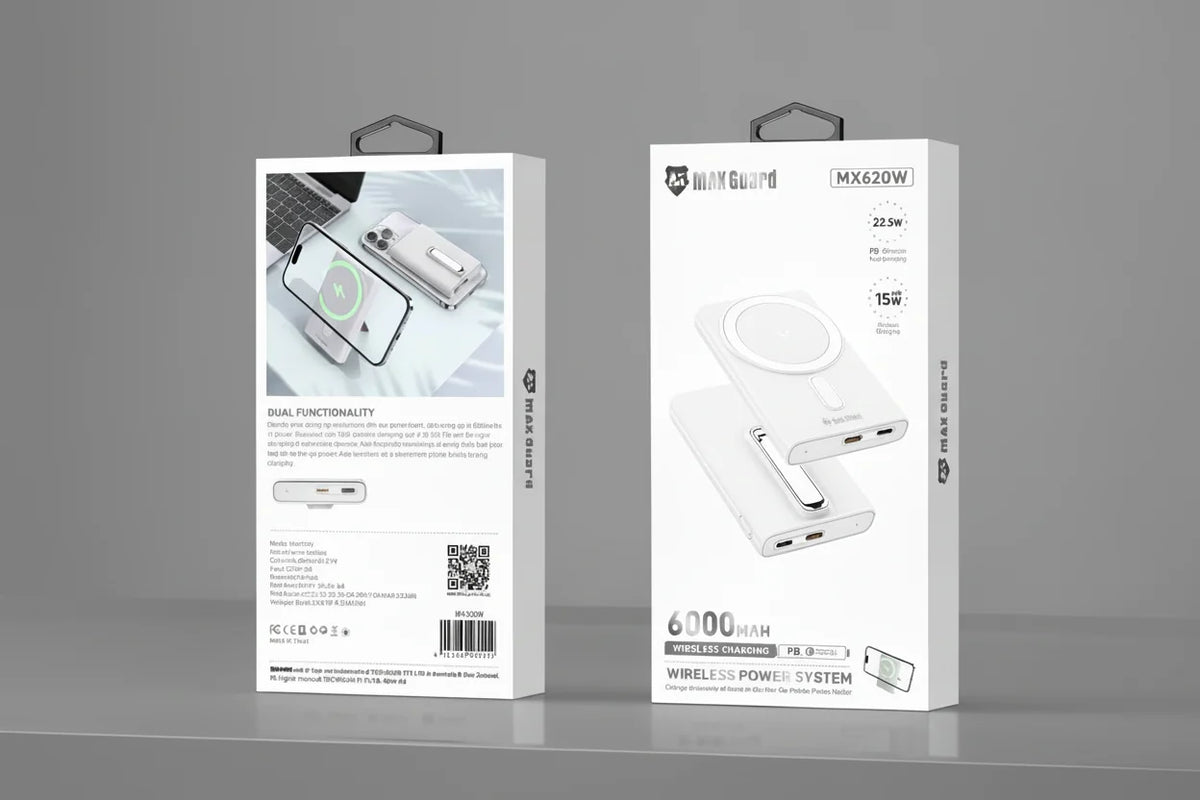 Maxguard 6000 mah PD MagFit power bank MX620W product photo