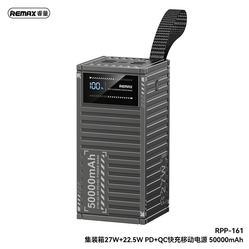 REMAX Container Series 27W+22.5W PD+QC Fast Charging Power Bank 50K mAh - RPP-161