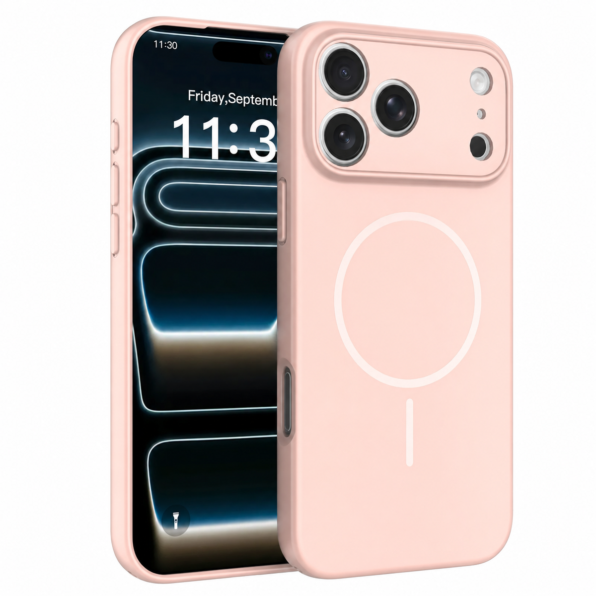 iPhone 17 Pro Max / 18 Pro Max soft touch solid color matte finish magnetic case with precise camera lens cutout