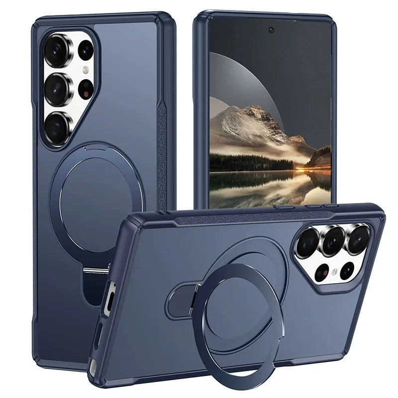 Iphone 13/14 Hybrid structure (TORRAS style) Slim Armor MagSafe Ring Stand Case