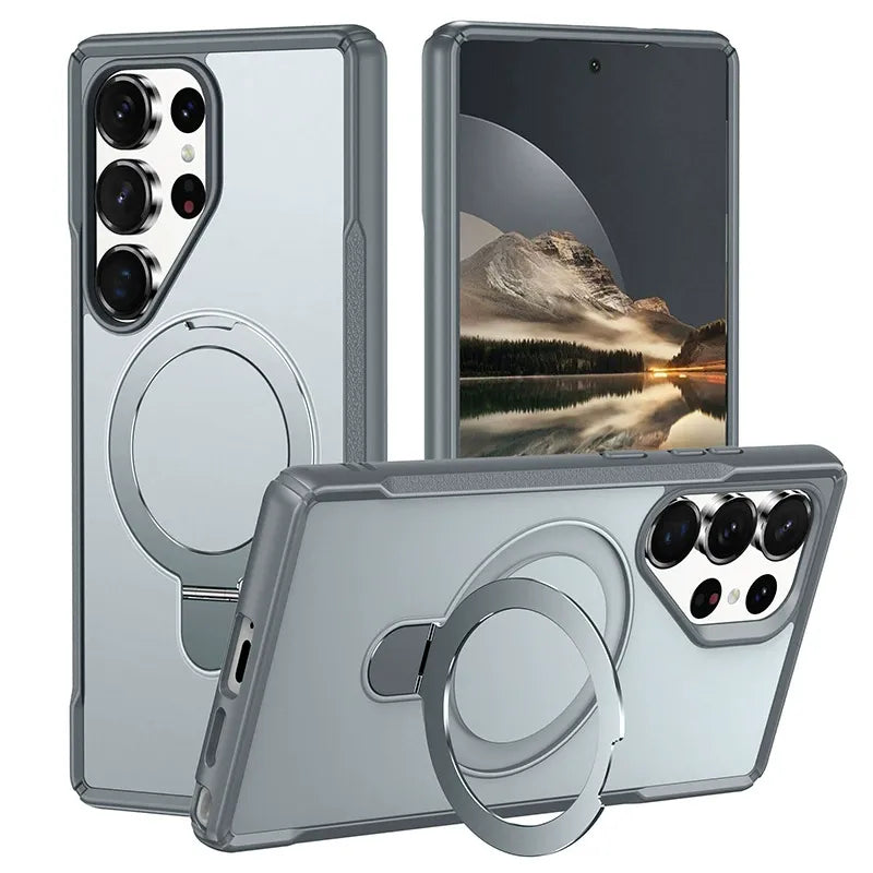 Iphone 13 pro Hybrid structure (TORRAS style) Slim Armor MagSafe Ring Stand Case