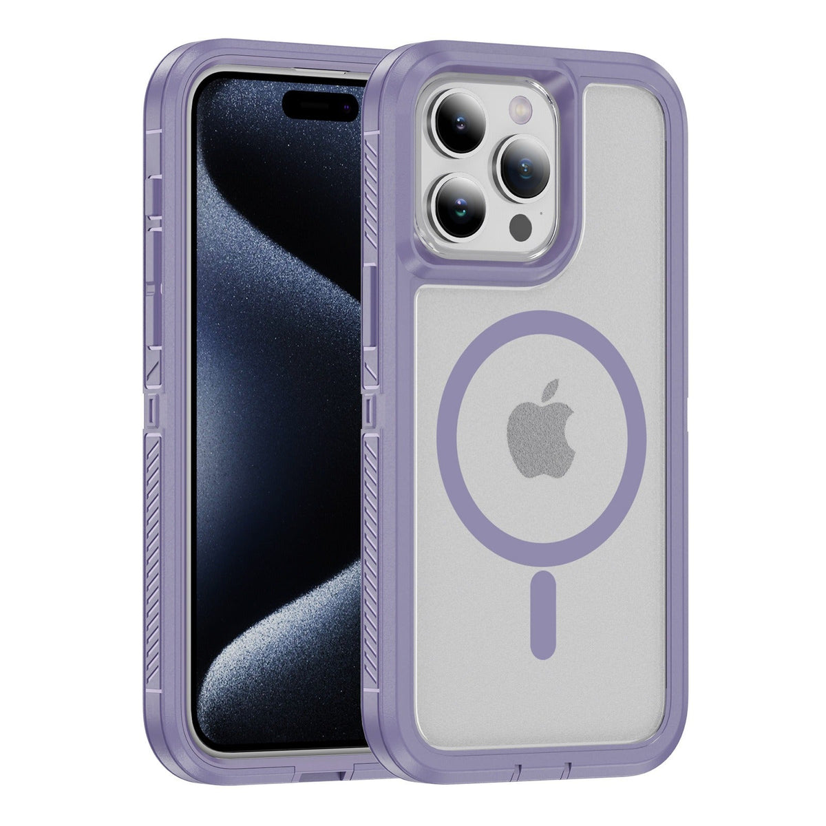 Iphone 16 pro case light weight 3-in-1 triple layer case otterbox defender series xt style (no logo)