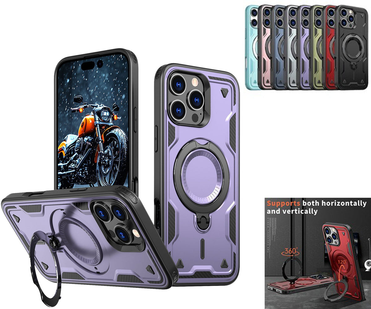 iPhone 17 Pro / 18 Pro slim shockproof Case with 360? rotating Foldable Magnetic Ring Kickstand