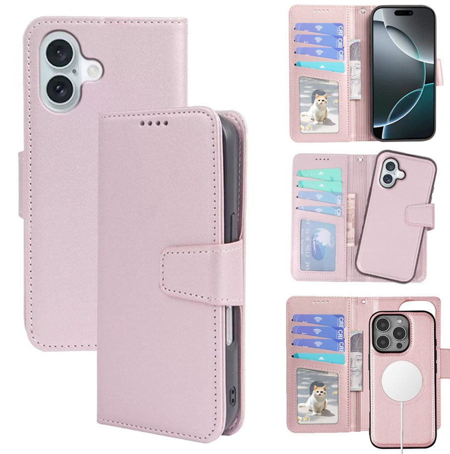 iphone 15 magsafe compatible 2 in 1 magnetic detachable wallet case