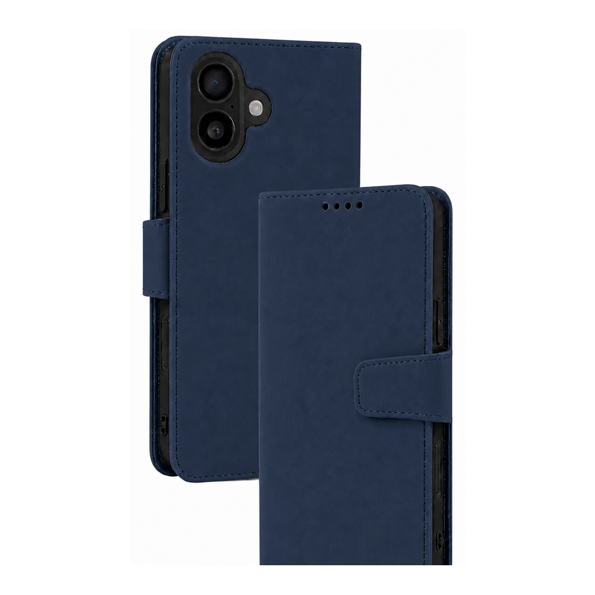 iPhone 17 Pro / 18 Pro Wallet Case suede finish 4 card slots (w-016)