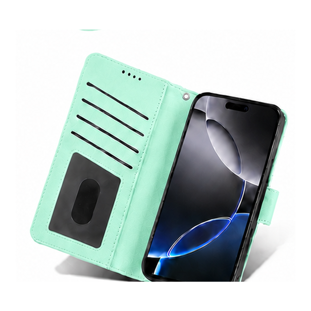 iPhone 5/5s/se 1st GE Wallet Case suede finish 4 card slots (w-016)