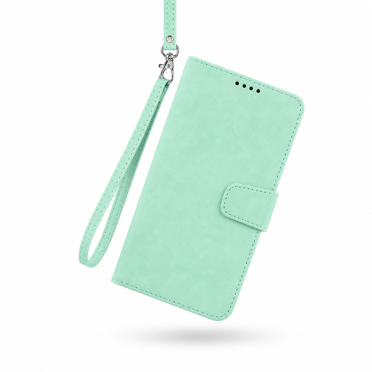 iPhone 7 Plus Wallet Case suede finish 4 card slots (w-016)