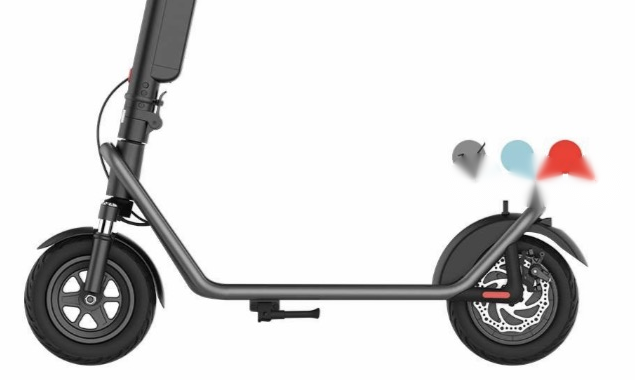 X11 Long-Range Electric Scooter - Upright View